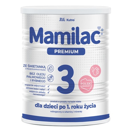 Mamilac Premium 3, produkt w proszku na bazie mleka, po 1 roku, 400 g