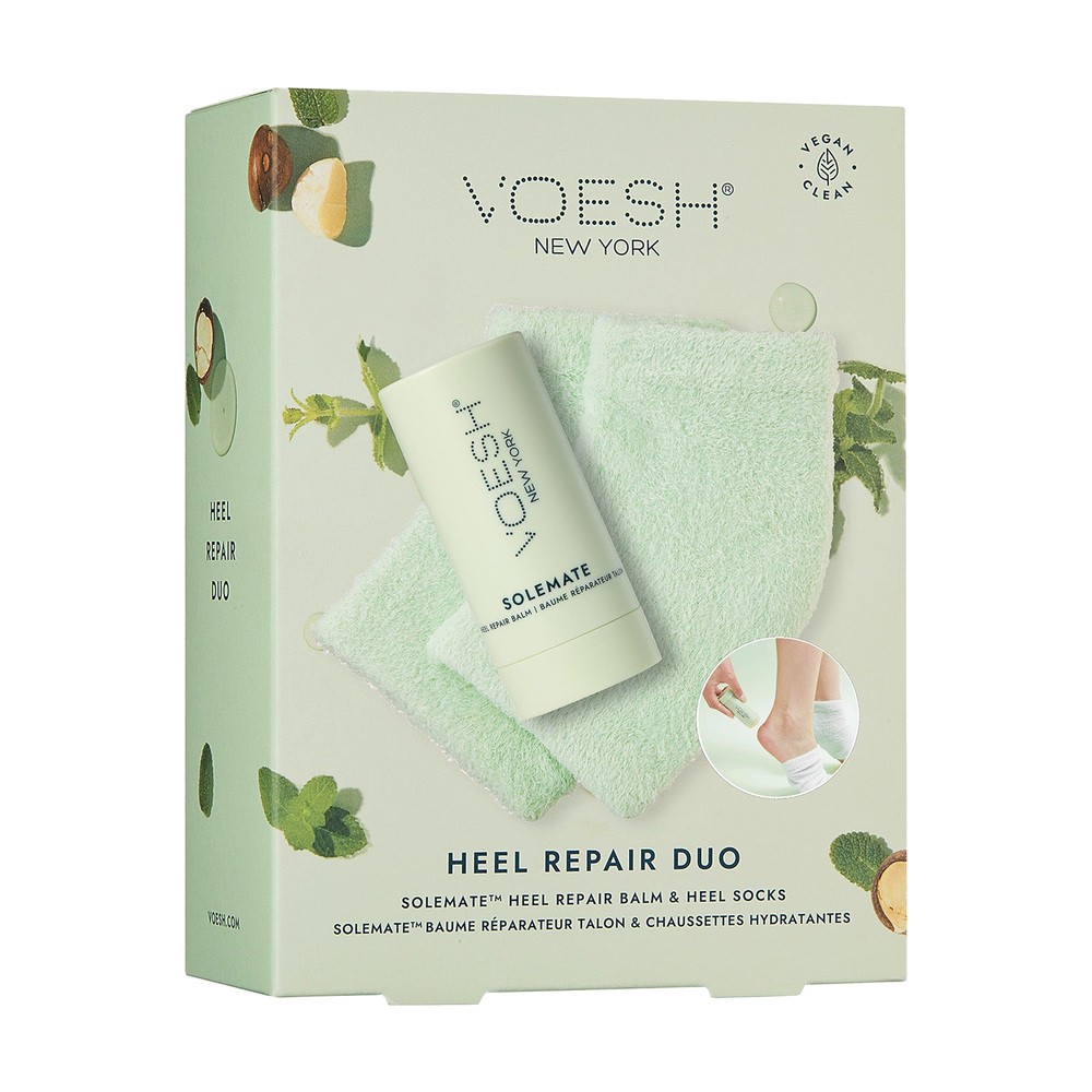 Zestaw Voesh, regenerujący balsam w sztyfcie, 22 ml + skarpetki, 1 para