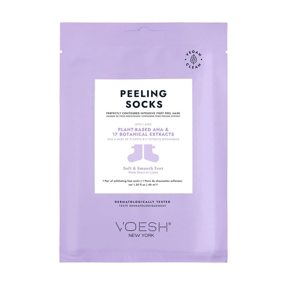VOESH New York VOESH Peeling Socks - Skarpety Peelingujące z Ekstraktami Botanicznymi VFP101LVR