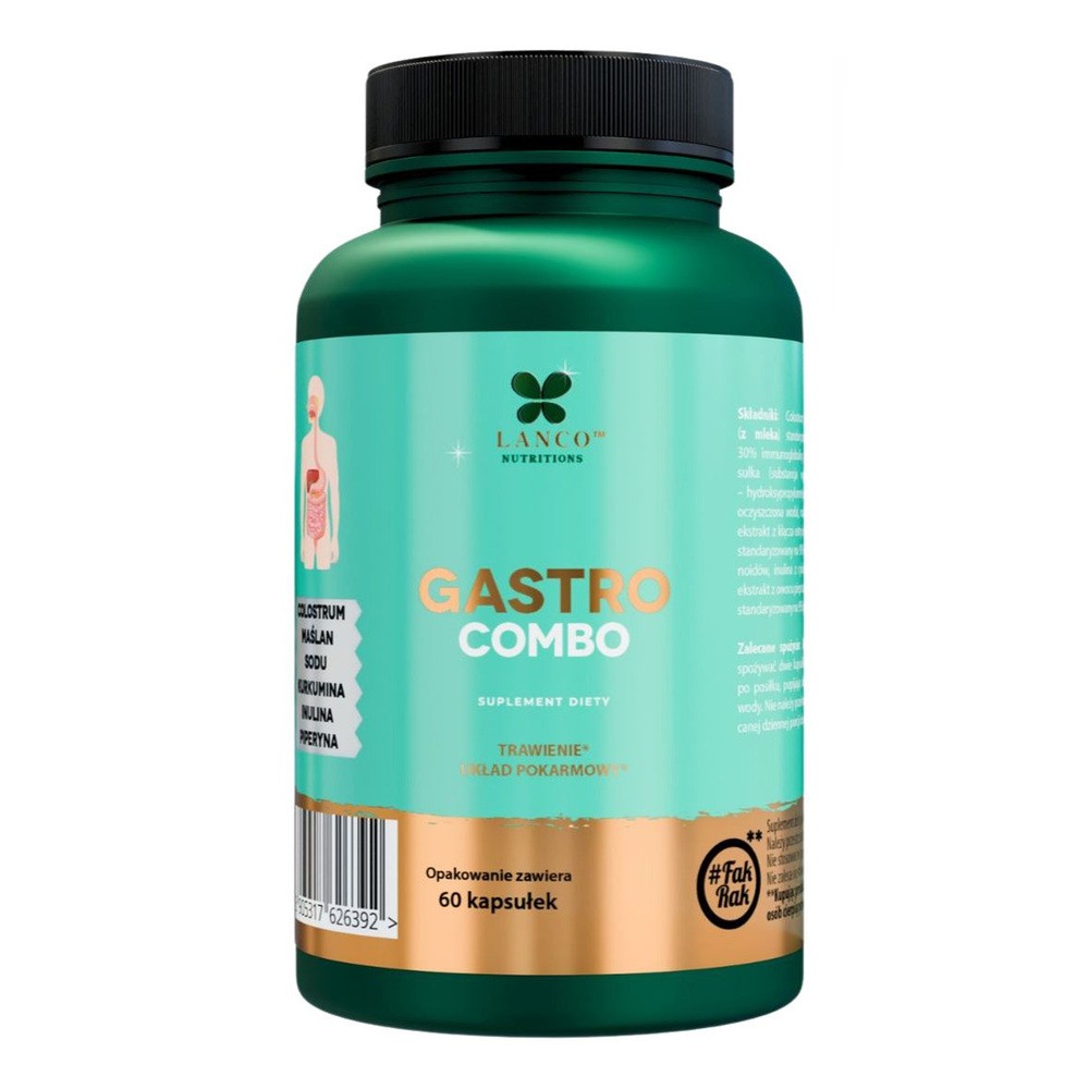 Lanco Nutritions Gastro Combo, 60 kapsułek