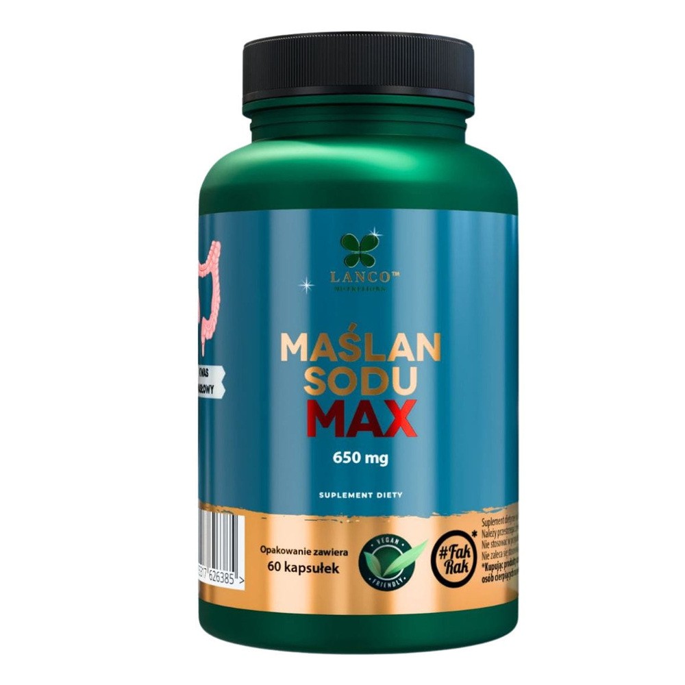 Lanco Nutritions Maślan Sodu Max Suplement Diety 60 Kapsułek