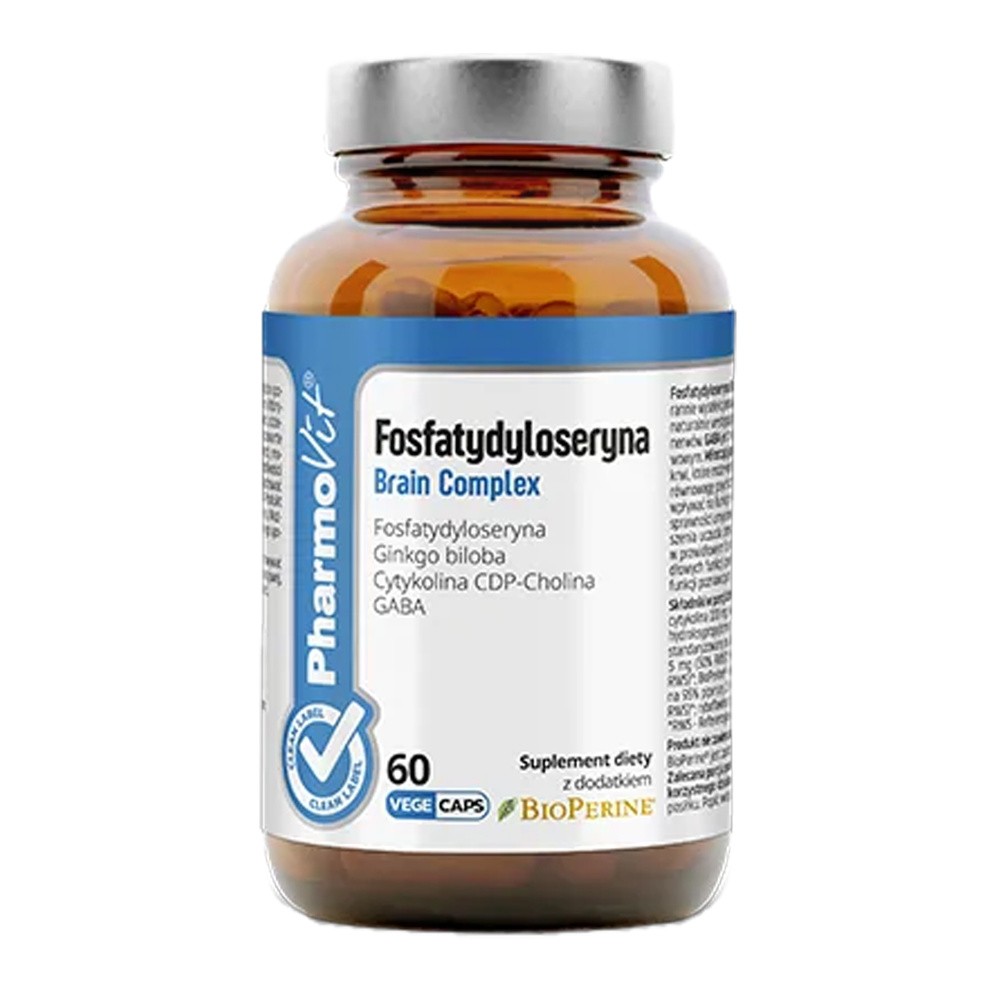 PharmoVit Fosfatydyloseryna Brain Complex, 60 kapsułek