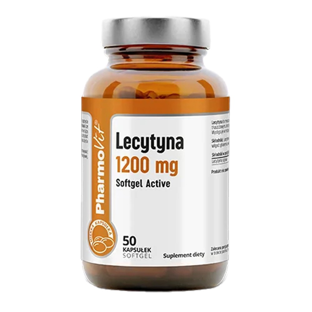 PharmoVit Lecytyna 1200 mg Softgel Active, 50 kapsułek