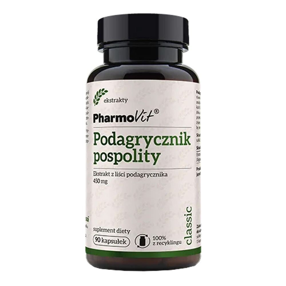 Pharmovit Podagrycznik pospolity ekstrakt (450 mg) suplement diety 90 kaps.
