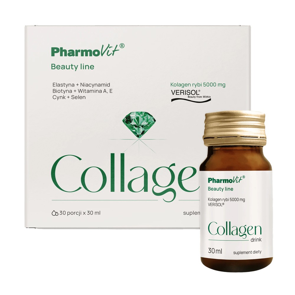 PharmoVit Collagen drink Beauty line, 30 ml x 30 sztuk