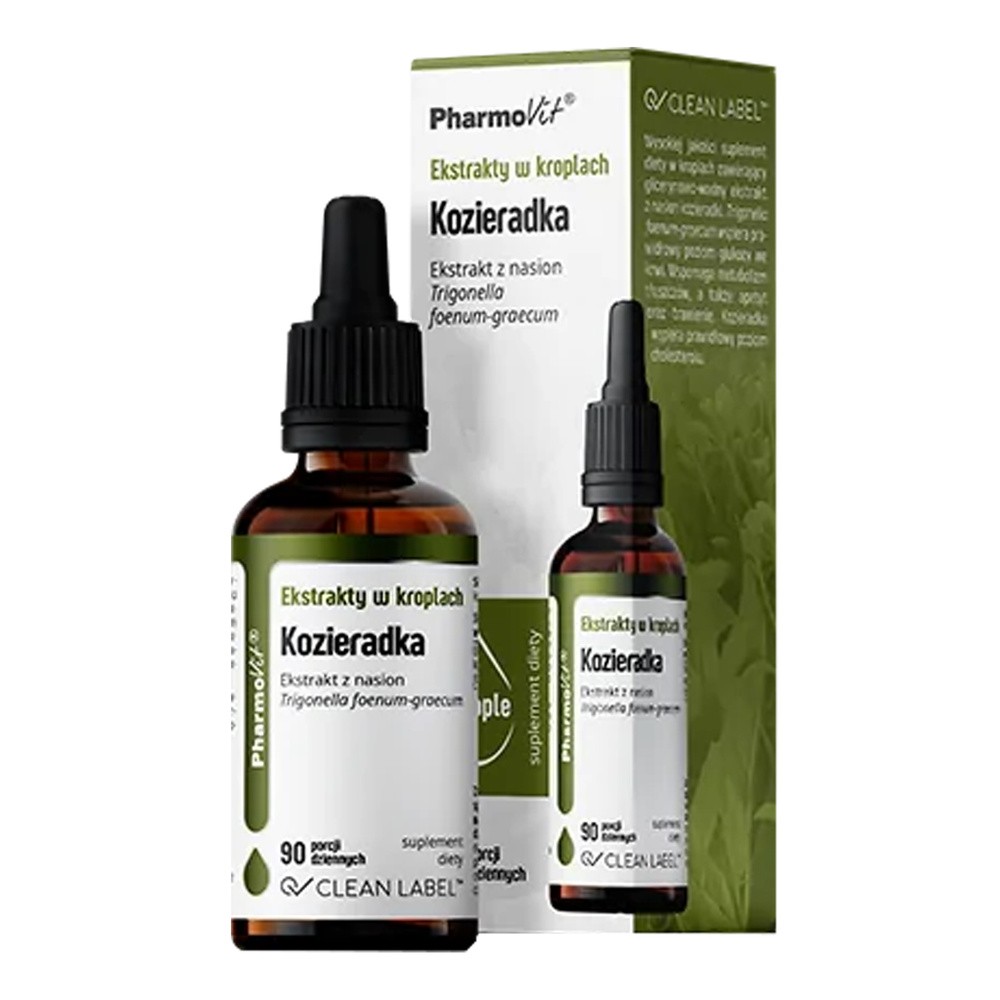 Pharmovit Ekstrakty w kroplach Kozieradka, 30 ml