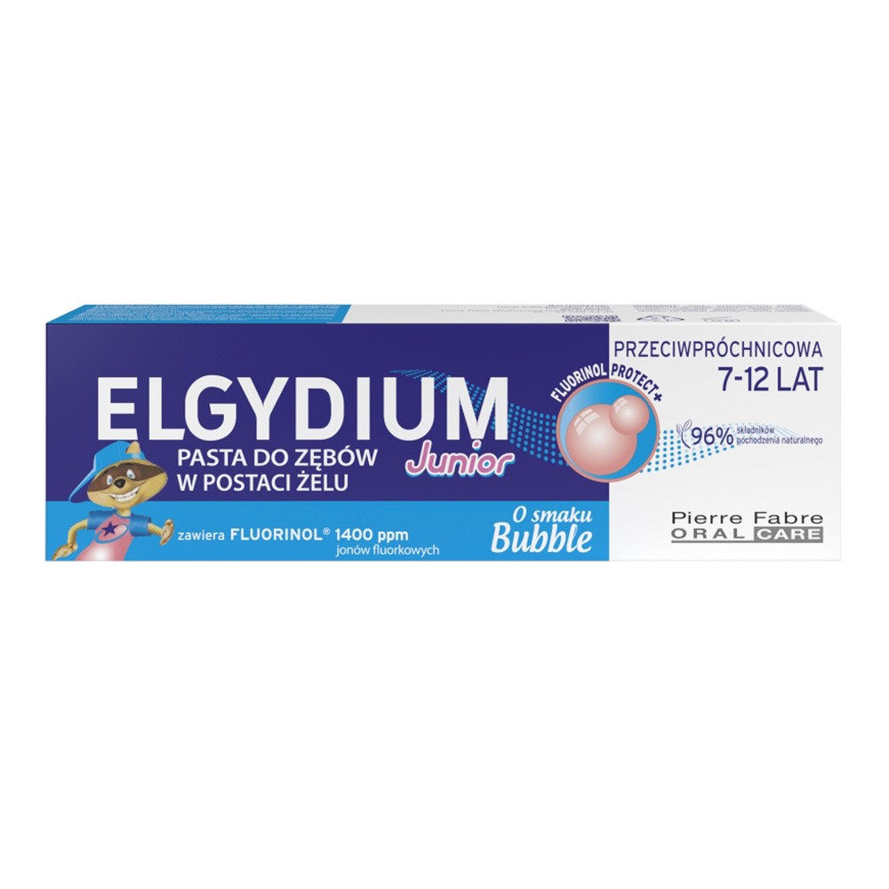 Elgydium Junior Bubble, pasta do zębów dla dzieci, 7-12 lat, 50 ml