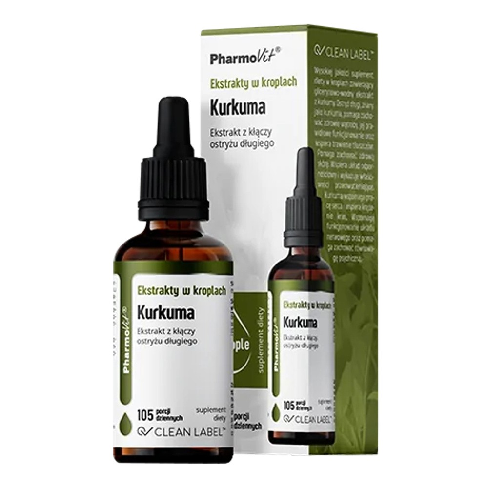 Pharmovit Ekstrakty w kroplach Kurkuma, 30 ml