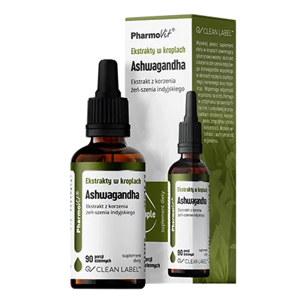Pharmovit Ekstrakty w kroplach Ashwagandha, 30 ml