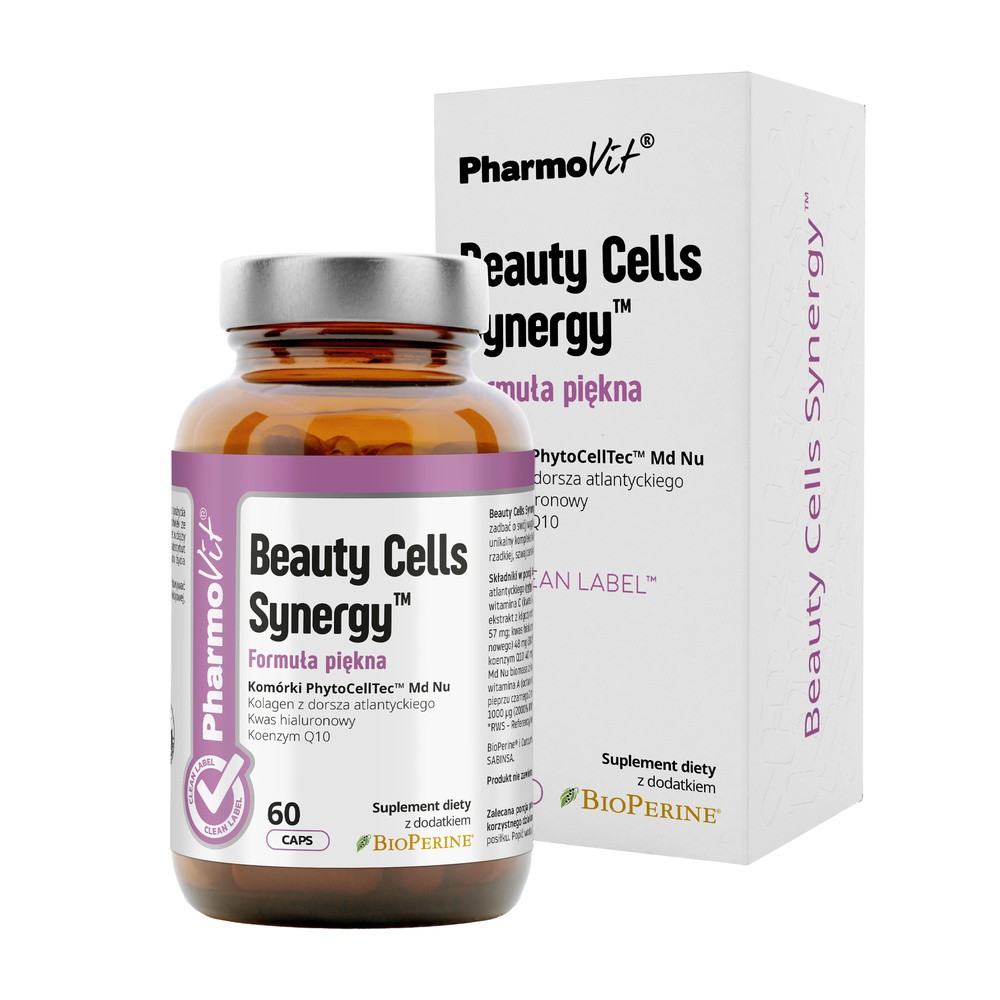 PharmoVit Beauty Cells Synergy Formuła piękna, 60 kapsułek