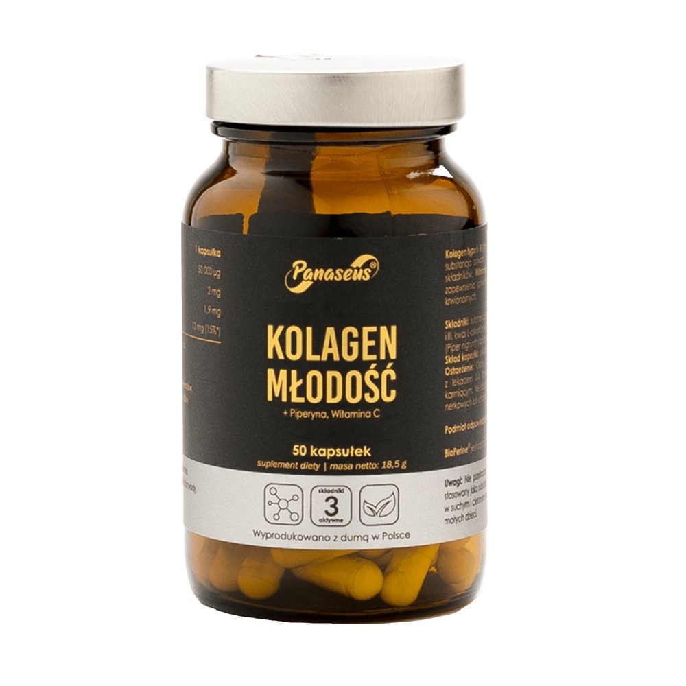 Yango Panaseus Kolagen Młodości, 50 kaps.