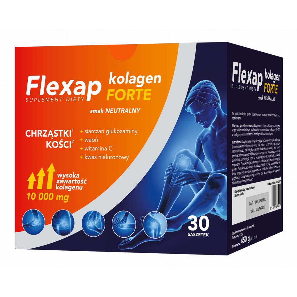 Flexap Kolagen Forte, smak neutralny, 30 saszetek