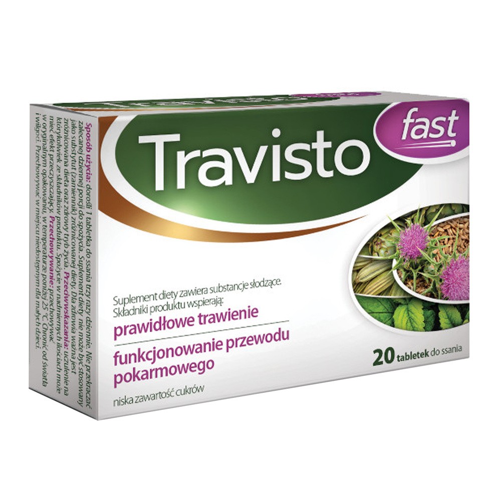 Travisto Fast, 20 tabletek do ssania