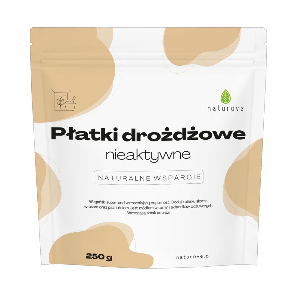 Naturove Płatki drożdżowe nieaktywne naturove 250g (producent) 637-250-NTVE-PLDR