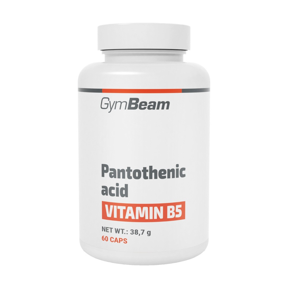 GymBeam Kwas Pantotenowy (witamina B5), kapsułki, 60 szt.