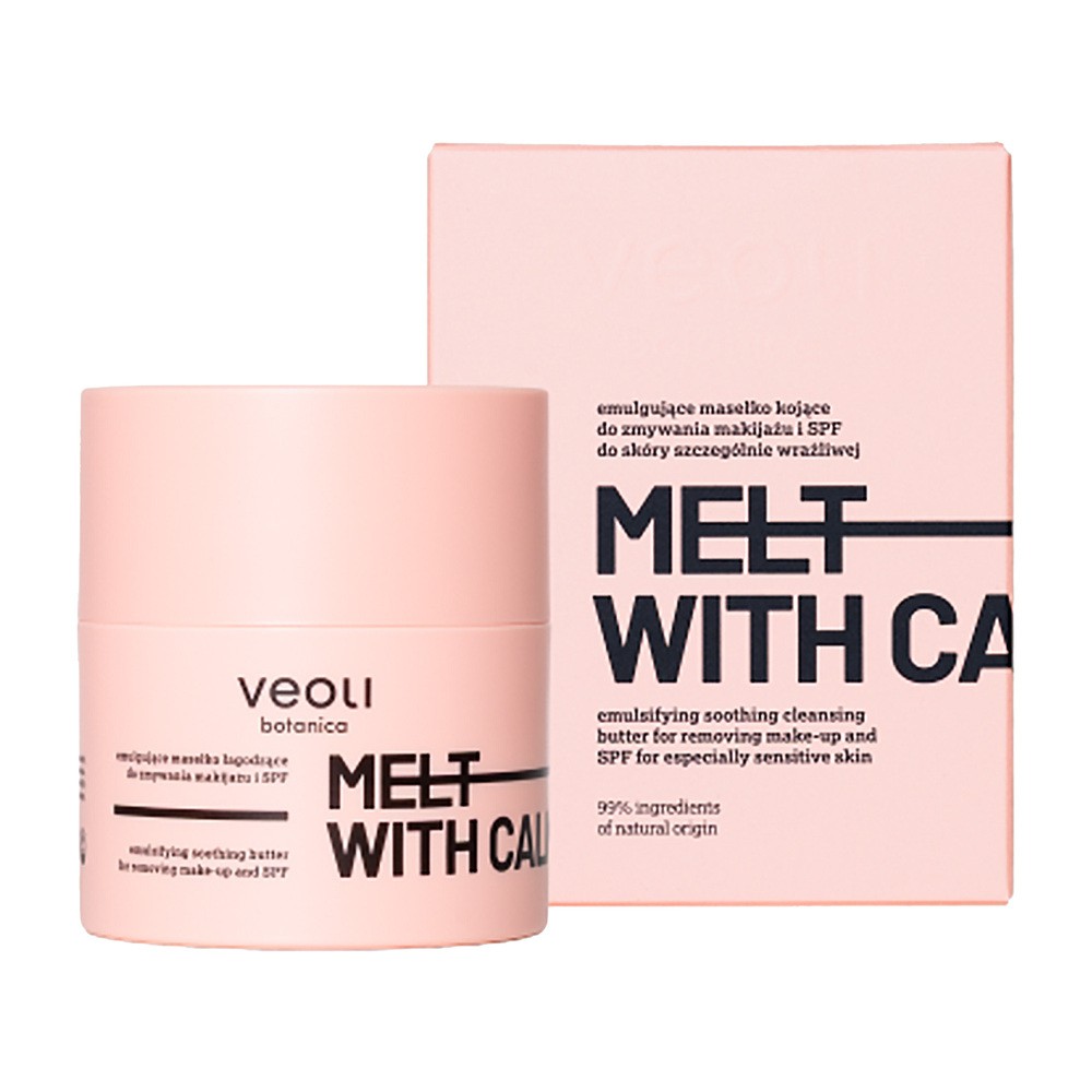 Veoli Botanica Melt With Calmness, emulgujące masełko kojące do zmywania makijażu, skóra wrażliwa, 40 g