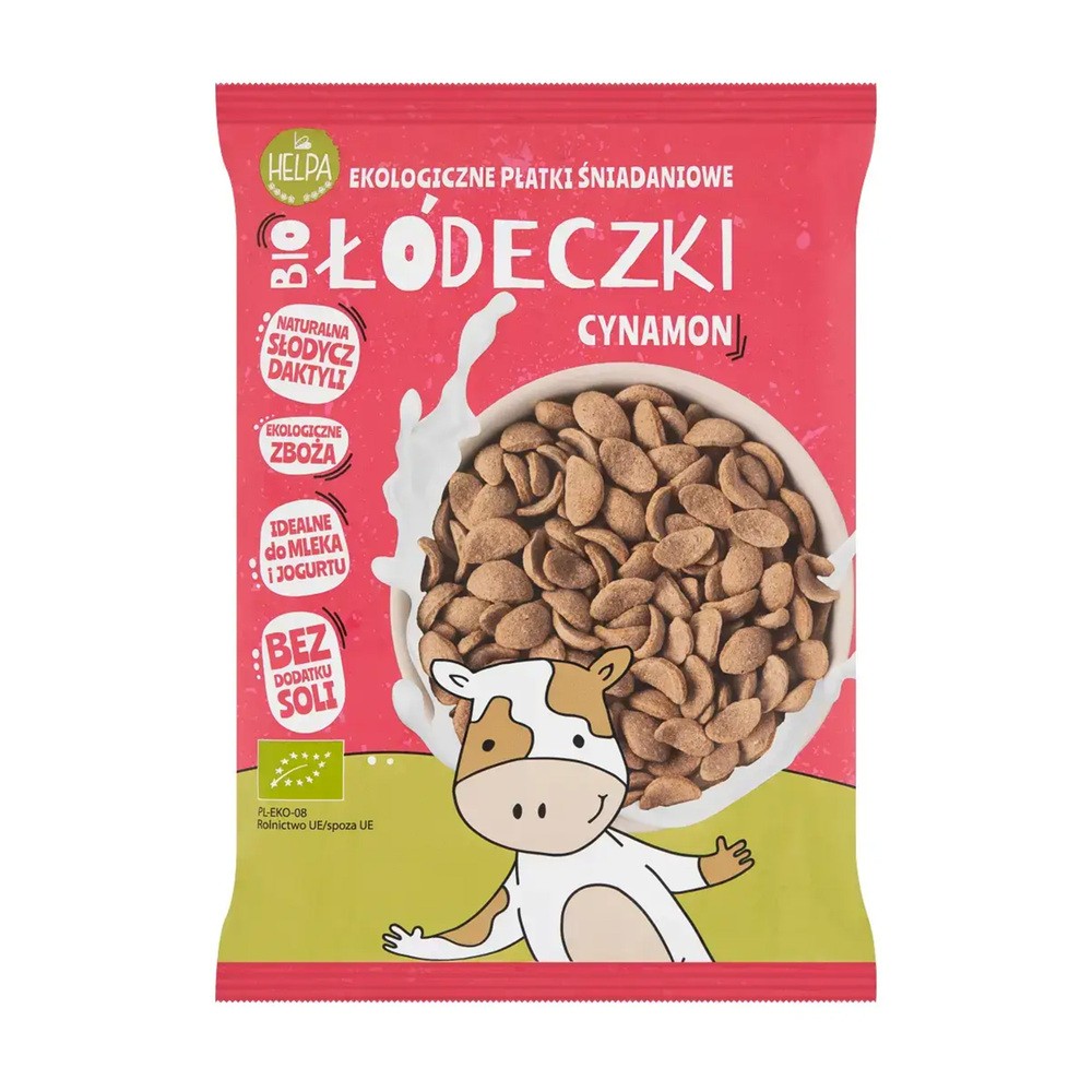 Łódeczki jaglano-owsiane z cynamonem helpa bio, 260g
