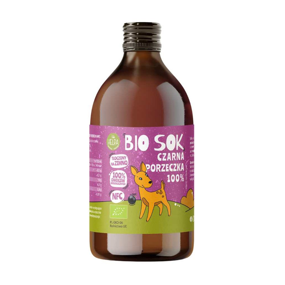 Helpa Sok Czarna Porzeczka 100% 250 ml Bio