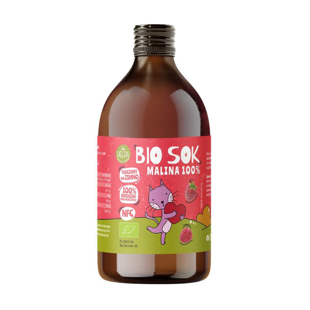 Helpa Sok Malina 100% 250 ml Bio
