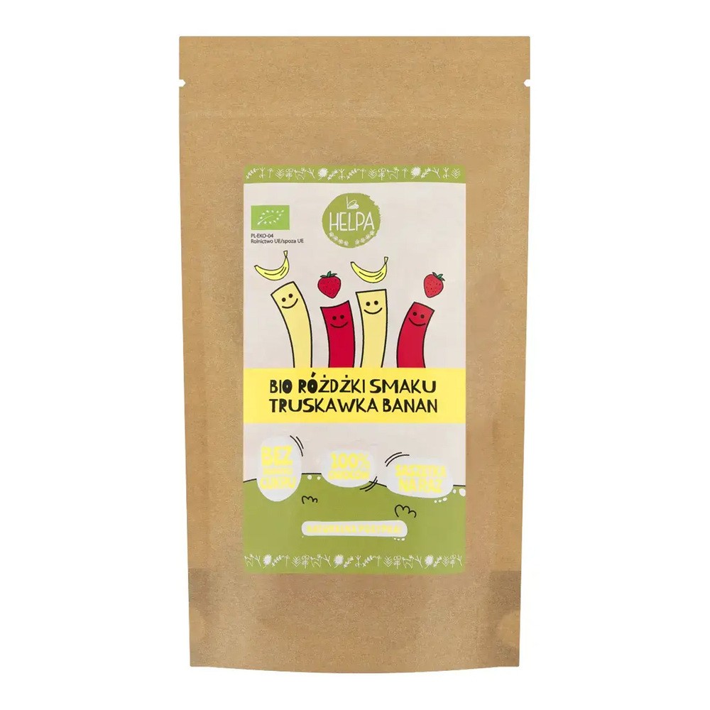 Helpa Różdżki Smaku Truskawka Banan 2 x 10 g Bio