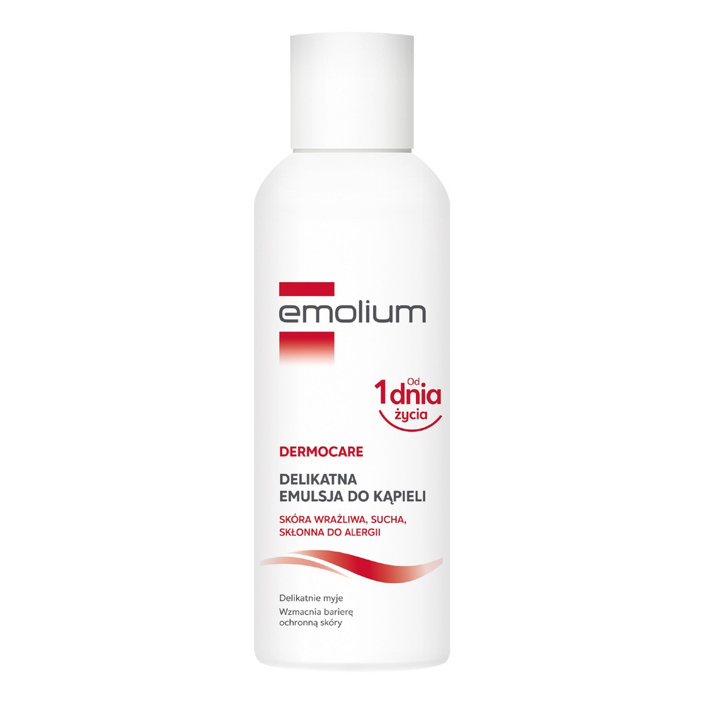 Emolium Dermocare, delikatna emulsja do kąpieli, 400 ml