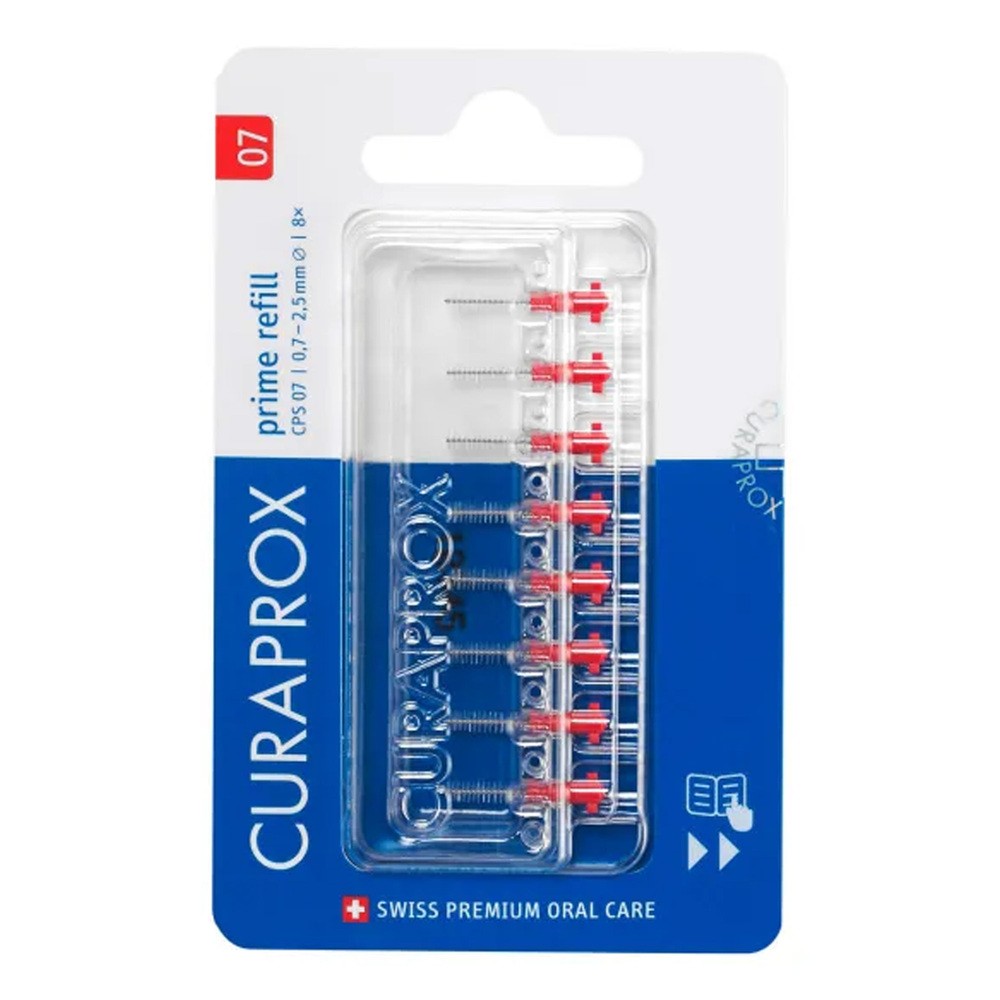Curaprox Curaprox Prime Refill CPS 0,7 2,5 mm szczoteczka do przestrzeni międzyzębowych 8 szt unisex