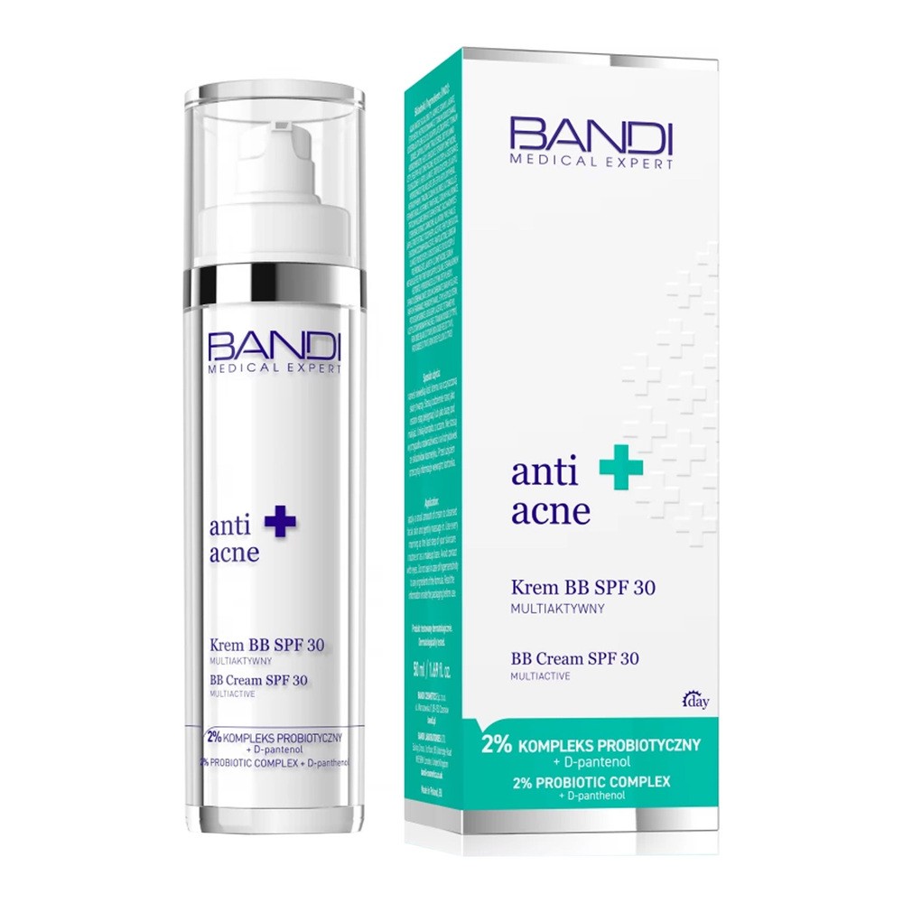 Bandi Medical Expert Anti Acne Krem BB, SPF30, Multiaktywny