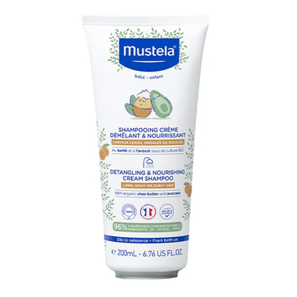 Mustela Bebe Odżywczy szampon ułatwiający rozczesywanie, 200 ml