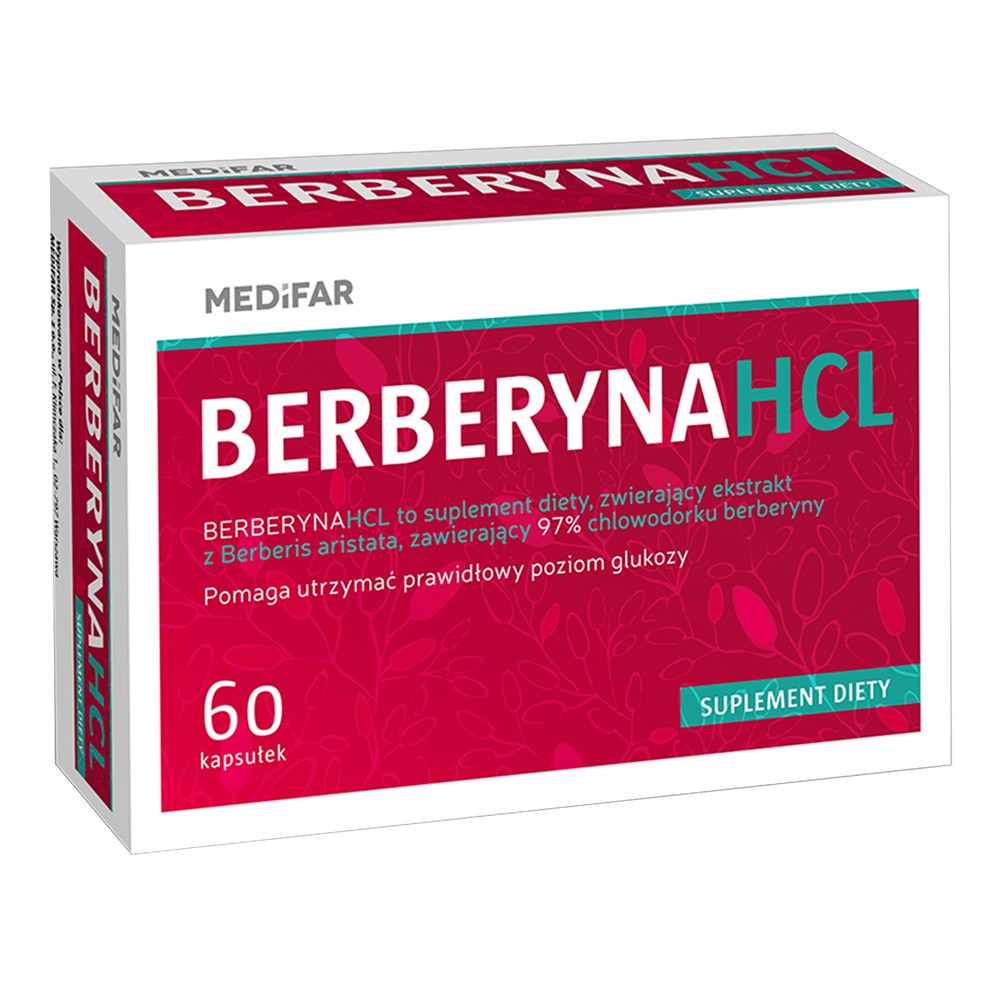 Medifar Ayumedic Berberyna HCL, kapsułki twarde, 60 szt.