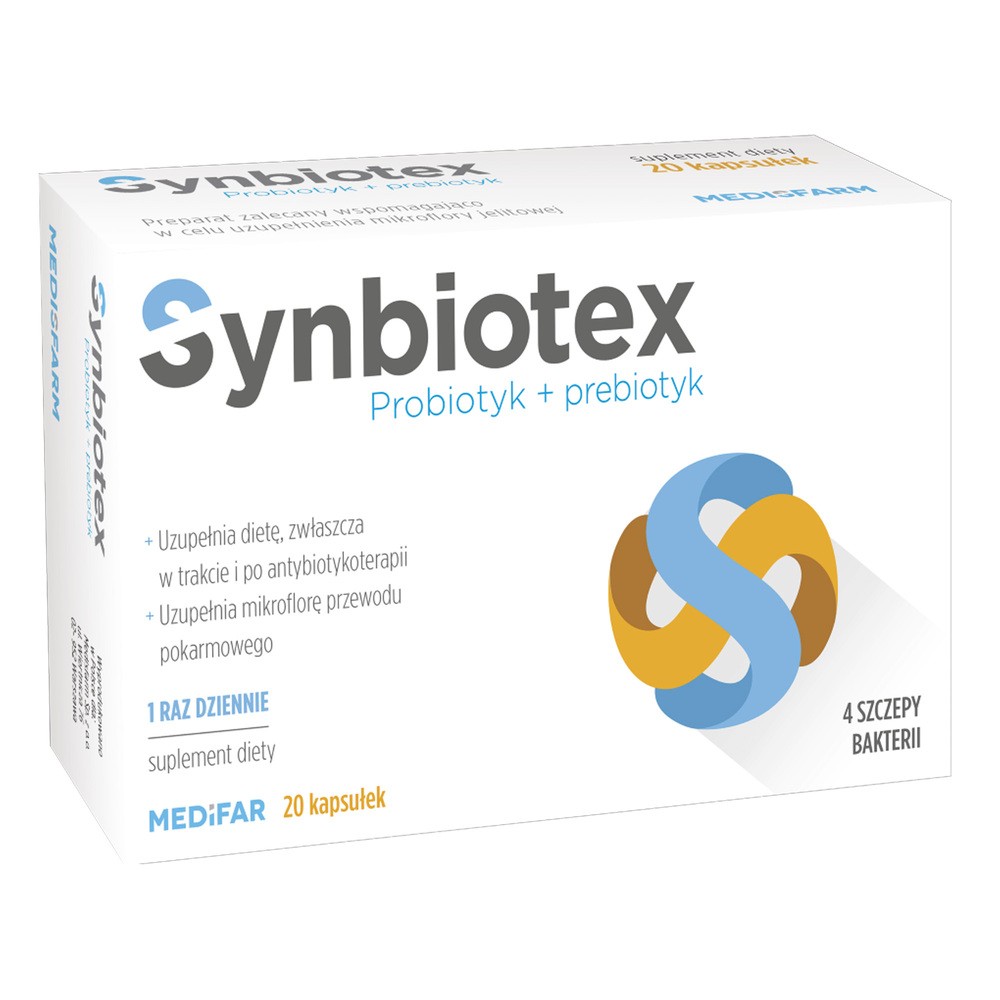 Medifar Synbiotex, kapsułki, 20 szt.