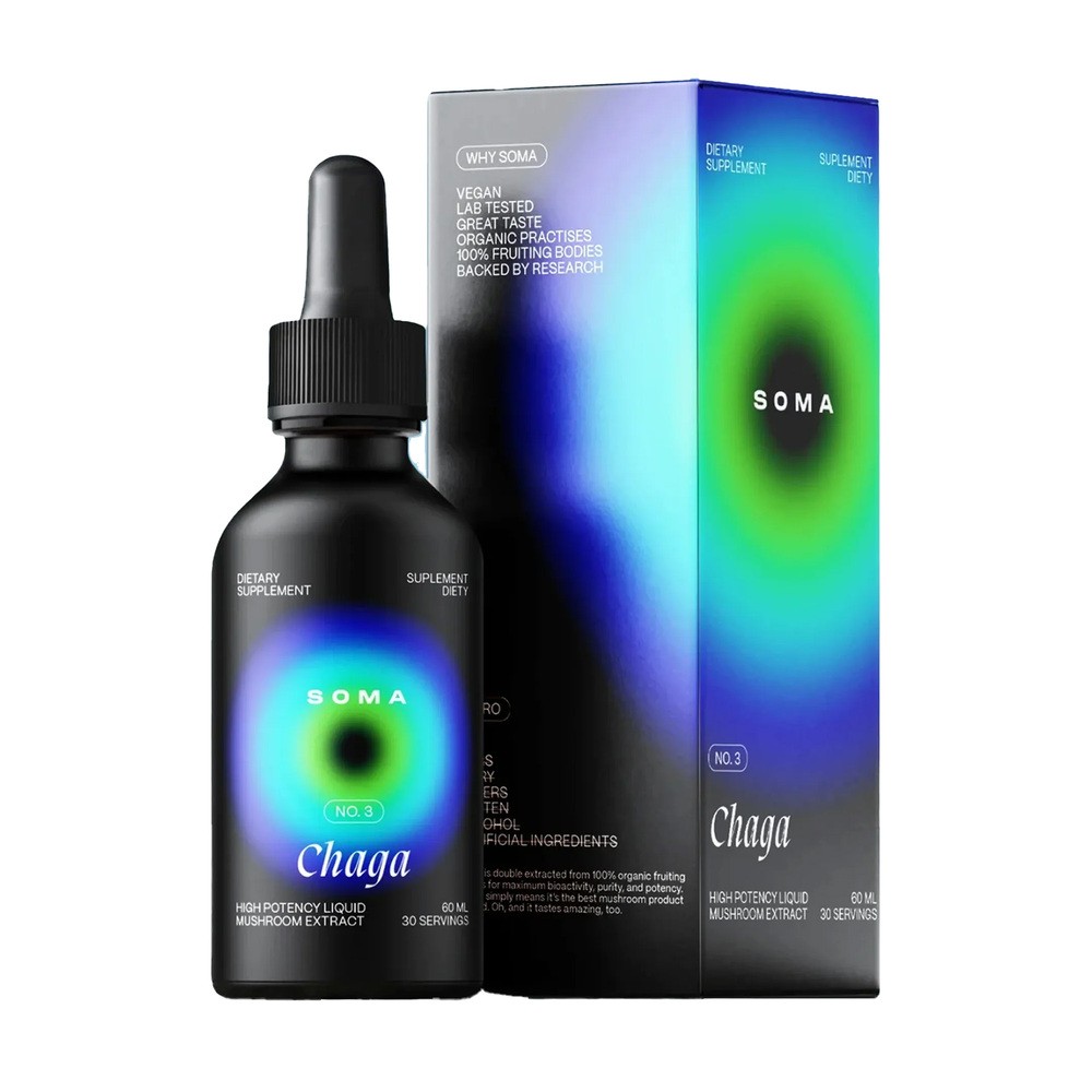 Soma Chaga, płyn, smak karmelowy, 60 ml