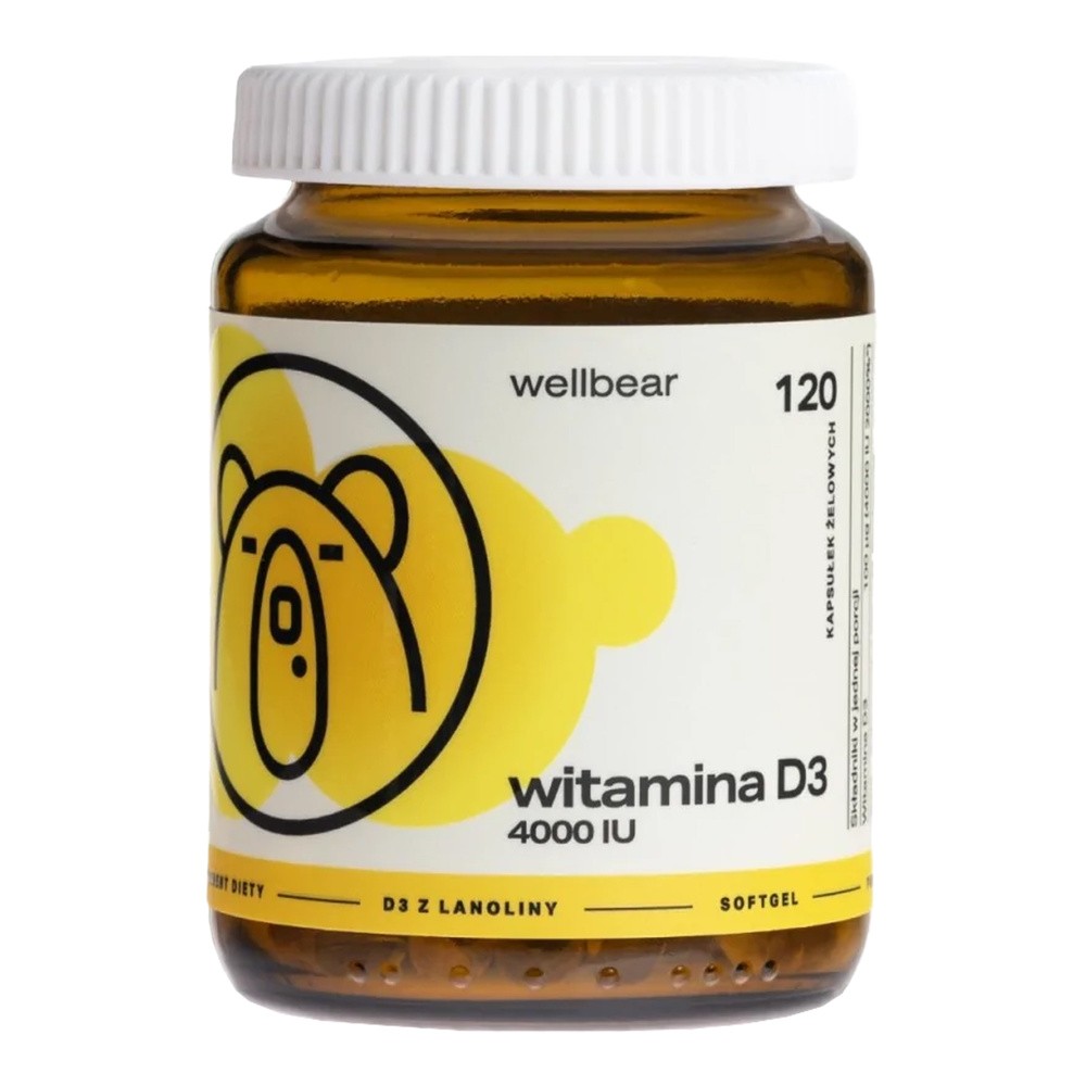 Wellbear Witamina D3 4000 IU, kapsułki, 120 szt.