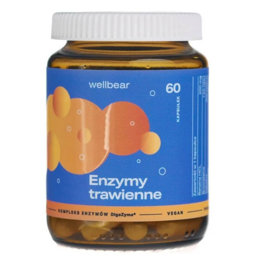 Wellbear Enzymy trawienne, kapsułki, 60 szt.