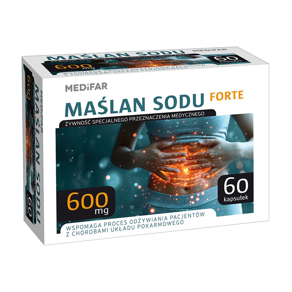 MediFar, Maślan Sodu Forte, kapsułki, 60 sztuk