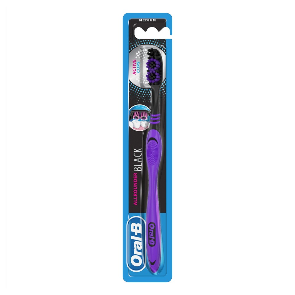 Oral-B Oral-B Allrounder Black Szczoteczka manualna do zębów medium