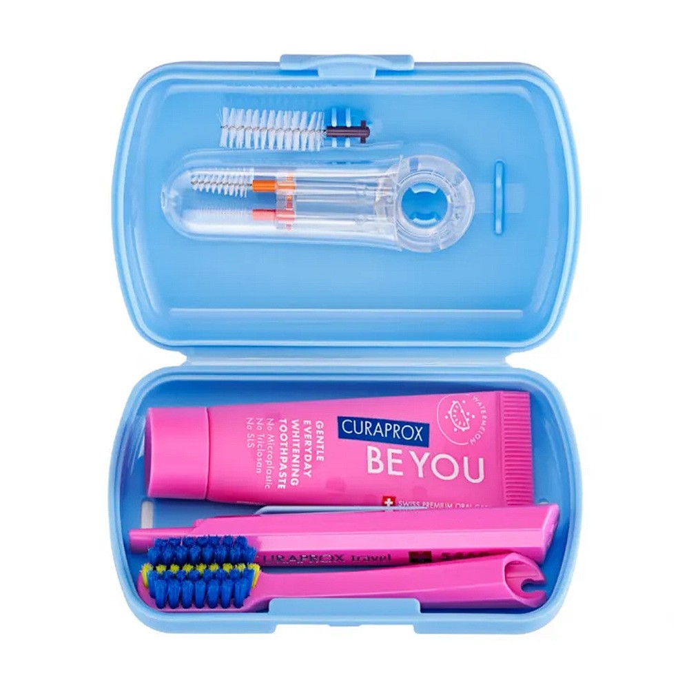 Curaprox Travel Set Ortho - zestaw niebieski