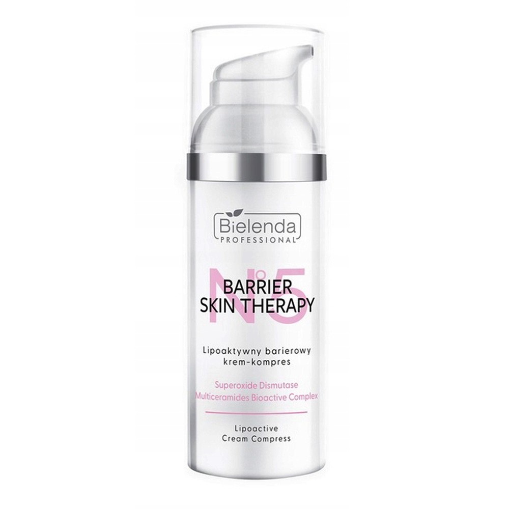 Bielenda Professional, Is Barrier Skin Therapy Lipoaktywny Barierowy Krem – Kompres Do Twarzy I Ciała Z Dysmutazą Ponadtlenkową I Ektoiną, 50ml