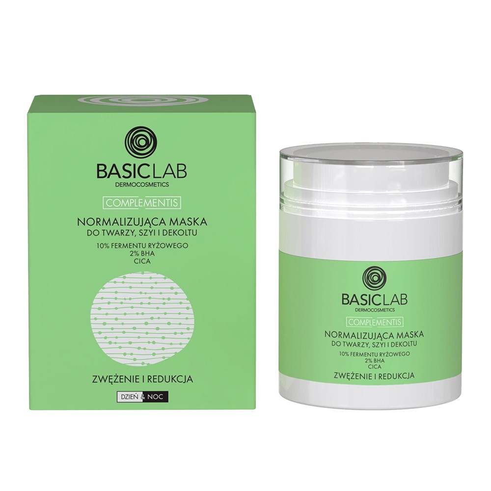 BasicLab Complementis Normalizująca Maska do Twarzy Szyi i Dekoltu 50ml