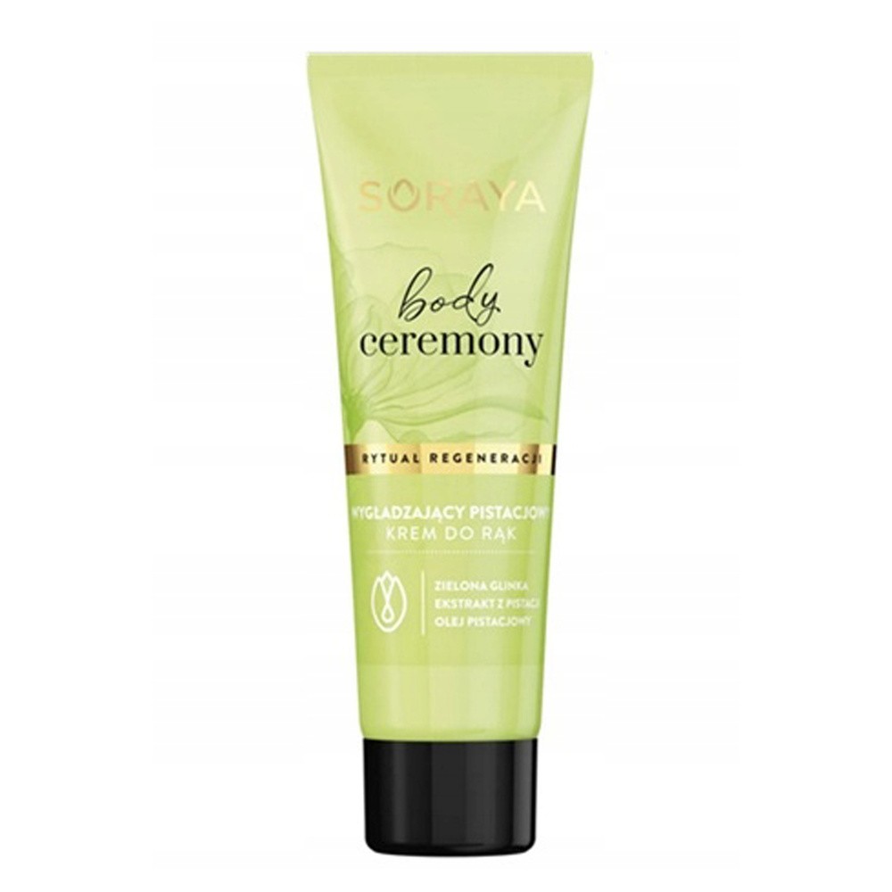 Soraya Body Ceremony, wygładzający pistacjowy krem do rąk, 50 ml