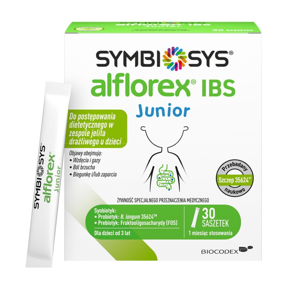 Symbiosys Alflorex IBS Junior, od 3 lat, 30 saszetek
