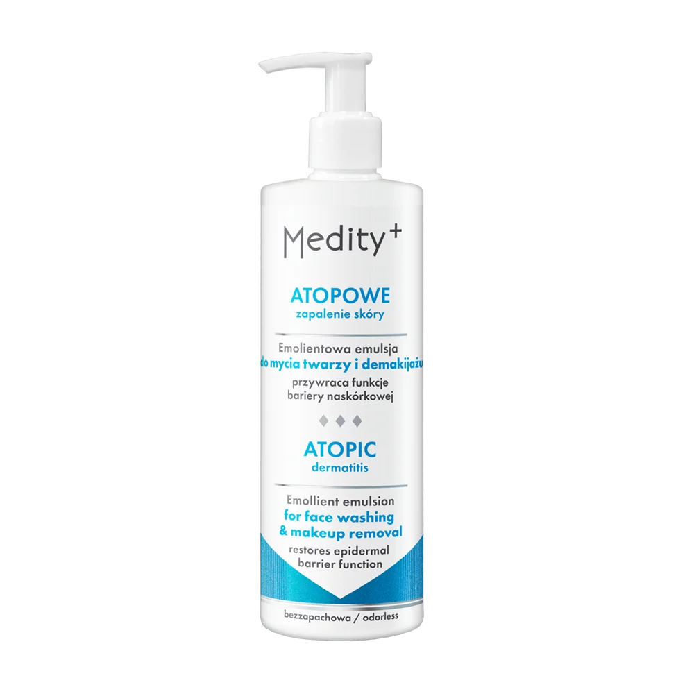 Ava Medity+ AZS, emolientowa emulsja do mycia twarzy i demakijażu, 200 ml