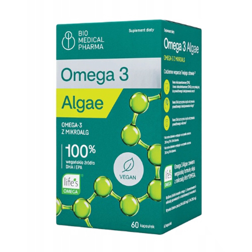 Omega 3 Algae, kapsułki miękkie, 60 szt.