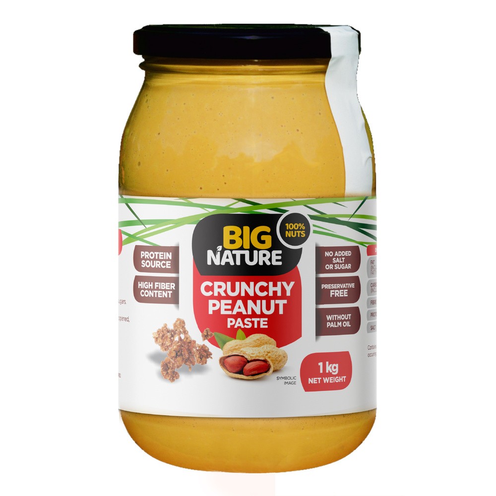 Big Nature Krem orzechowy crunchy 1 kg