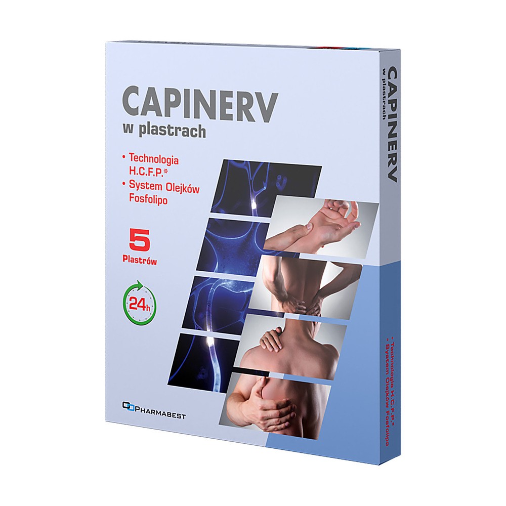 Capinerv, plastry, 5 sztuk