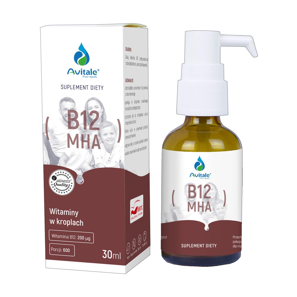 Avitale, Witamina B12 MHA 200 uq, 30 ml