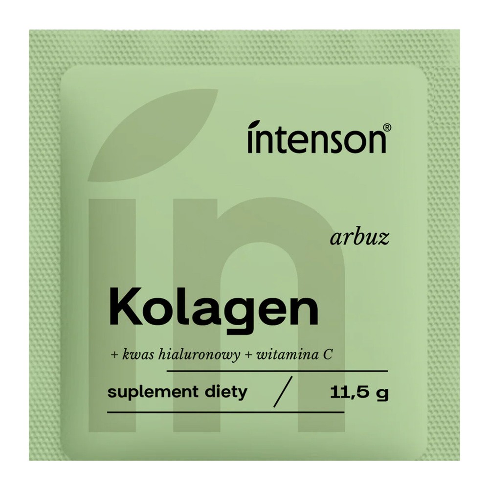 Intenson Kolagen + witamina C + kwas hialuronowy smak arbuzowy, 11,5 g