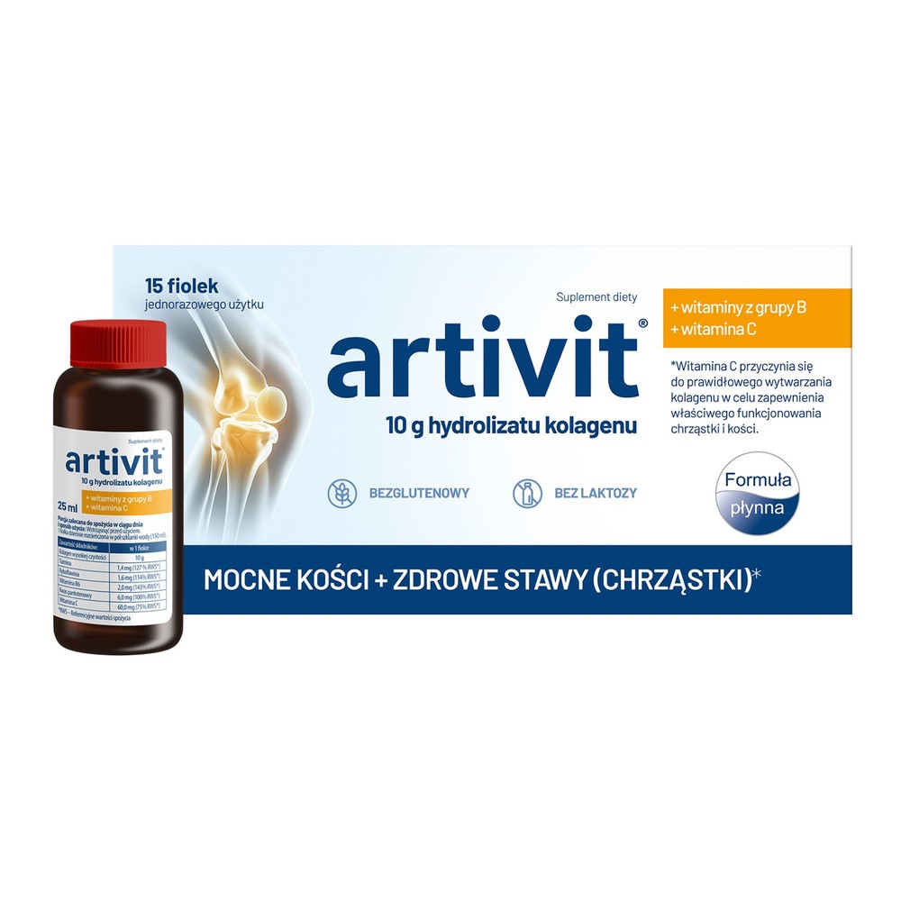 Artivit z witaminą C płyn,15 fiolek