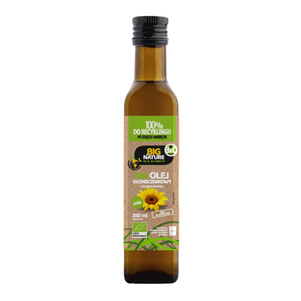 Olej słonecznikowy tłoczony na zimno 250 ml Bio