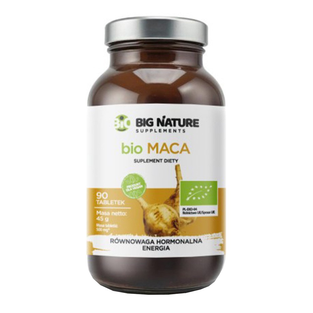 Big Nature Maca - suplement diety 90 tab. Bio - suplement