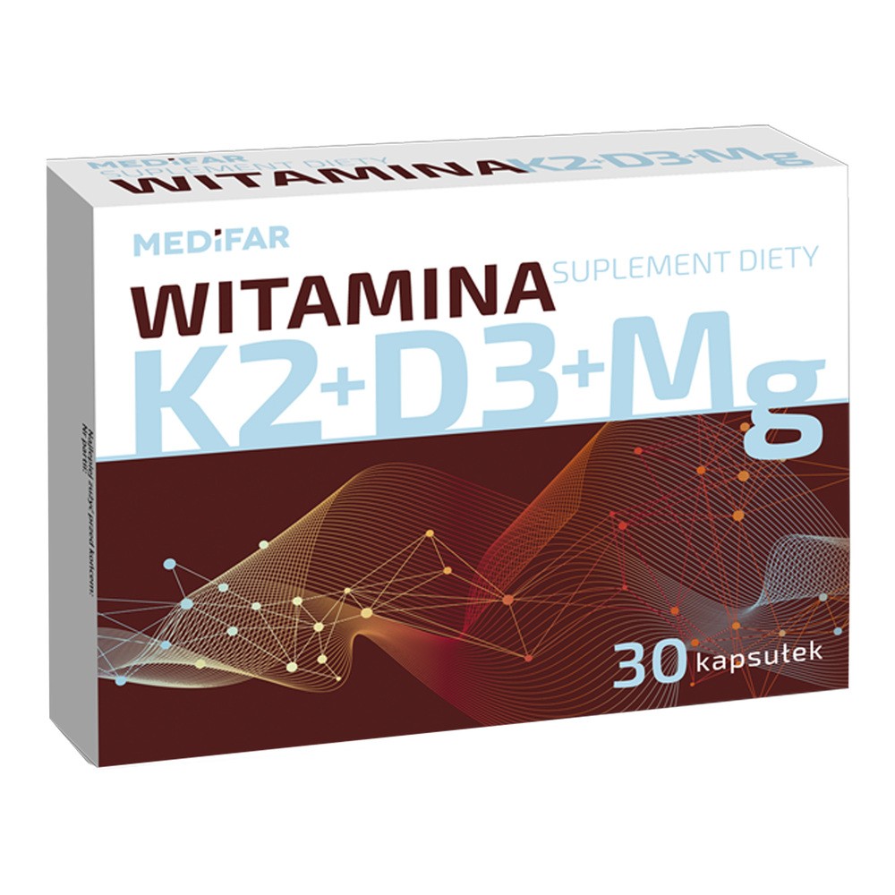 MEDiFAR Witamina K2+D3+Mg, kapsułki, 30 szt.